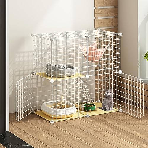Katzenkäfig für den Innenbereich, Spiel, Katzenzaun aus Metall für den Außenbereich, Katzentransportbox für Camping, Meerschweinchenkäfig für Kleintiere, Katzen, Frettchen, Katzenbaum, Balko Katzenkäfig für den Innenbereich, Spiel, Katzenzaun aus Metall für den Außenbereich, Katzentransportbox für Camping, Meerschweinchenkäfig für Kleintiere, Katzen, Frettchen, Katzenbaum, Balko von MPFYRCOJ