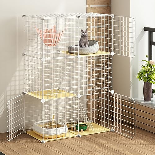 Katzenkäfig für den Innenbereich, Spiel, Katzenzaun aus Metall für den Außenbereich, Katzentransportbox für Camping, Meerschweinchenkäfig für Kleintiere, Katzen, Frettchen, Katzenbaum, Balko Katzenkäfig für den Innenbereich, Spiel, Katzenzaun aus Metall für den Außenbereich, Katzentransportbox für Camping, Meerschweinchenkäfig für Kleintiere, Katzen, Frettchen, Katzenbaum, Balko von MPFYRCOJ