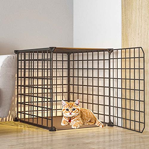 Katzenkäfige Groß Für Drinnen/Draußen, Metallkäfig Für Kleintiere, Mehrschichtig, Supergroßer Raum, Leicht Zusammenzubauende Katzenzucht, 14 Größen, Weiß/Schwarz/C/39 * 39 * 47Cm Katzenkäfige Groß Für Drinnen/Draußen, Metallkäfig Für Kleintiere, Mehrschichtig, Supergroßer Raum, Leicht Zusammenzubauende Katzenzucht, 14 Größen, Weiß/Schwarz/C/39 * 39 * 47Cm von MPFYRCOJ