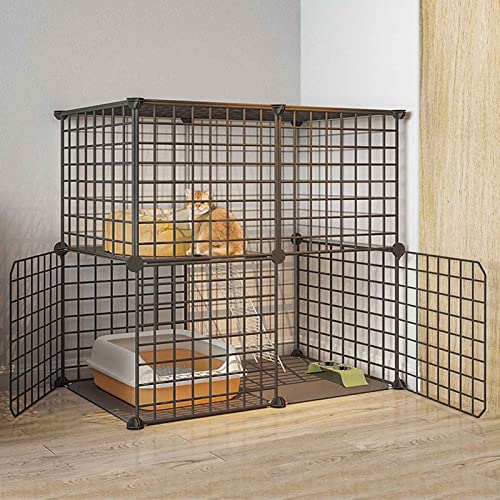 Katzenkäfige Groß Für Drinnen/Draußen, Metallkäfig Für Kleintiere, Mehrschichtig, Supergroßer Raum, Leicht Zusammenzubauende Katzenzucht, 14 Größen, Weiß/Schwarz/a/75 * 39 * 73Cm-B Katzenkäfige Groß Für Drinnen/Draußen, Metallkäfig Für Kleintiere, Mehrschichtig, Supergroßer Raum, Leicht Zusammenzubauende Katzenzucht, 14 Größen, Weiß/Schwarz/a/75 * 39 * 73Cm-B von MPFYRCOJ