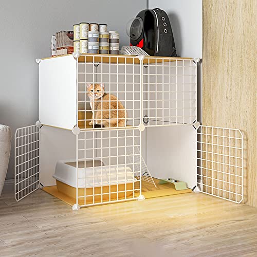 Katzenkäfige für den Innenbereich, groß, zusammenklappbarer Katzenkäfig, Haustierkäfige für Kleintiere, Kleintierkäfig aus Metall, Katzenzucht mit freiem Platz für den Innenbalkon Katzenkäfige für den Innenbereich, groß, zusammenklappbarer Katzenkäfig, Haustierkäfige für Kleintiere, Kleintierkäfig aus Metall, Katzenzucht mit freiem Platz für den Innenbalkon von MPFYRCOJ
