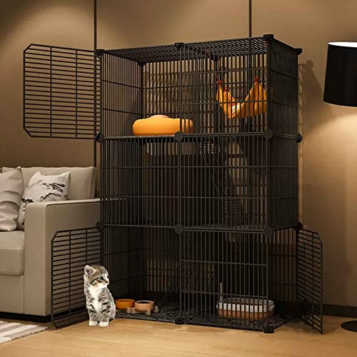 Katzenkäfige für den Innenbereich, große Haustierkiste, abnehmbar, extragroß, Katzenlaufstall, Kätzchengehege aus Metall, Katzenhaus, Katzenzucht, abnehmbar, nachrüstbar, mehrere Größen, Sch Katzenkäfige für den Innenbereich, große Haustierkiste, abnehmbar, extragroß, Katzenlaufstall, Kätzchengehege aus Metall, Katzenhaus, Katzenzucht, abnehmbar, nachrüstbar, mehrere Größen, Sch von MPFYRCOJ