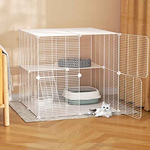 Katzenkäfige für den Innenbereich, große Haustierkiste, abnehmbarer, extragroßer Katzenlaufstall, Katzenhaus für den Innen- und Außenbereich, Katzenzucht, viel Platz, leicht zu reinig Katzenkäfige für den Innenbereich, große Haustierkiste, abnehmbarer, extragroßer Katzenlaufstall, Katzenhaus für den Innen- und Außenbereich, Katzenzucht, viel Platz, leicht zu reinig von MPFYRCOJ