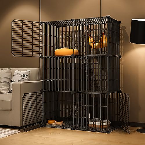 Katzenkäfige für den Innenbereich, große Katzenkiste, DIY-Laufstall für Haustiere, Katzenhaus, Kätzchengehege, abnehmbarer zusätzlicher Katzenstall, großer Übungsort, ideal für Katzen Katzenkäfige für den Innenbereich, große Katzenkiste, DIY-Laufstall für Haustiere, Katzenhaus, Kätzchengehege, abnehmbarer zusätzlicher Katzenstall, großer Übungsort, ideal für Katzen von MPFYRCOJ