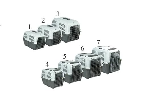 Transportbox für Hund oder Katze Skudo Iata, für den Transport im Auto zugelassen 7 grau Transportbox für Hund oder Katze Skudo Iata, für den Transport im Auto zugelassen 7 grau von MPS SNC