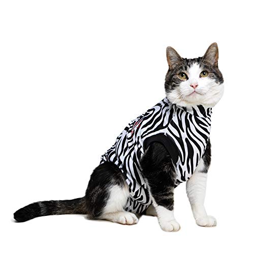 MPS Medical Pet Shirt Katze, Zebra Print, XXXXS von MPS