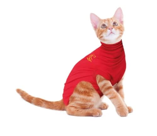 MPS Medical Pet Shirt Katze, Rot, XXXS von MPS