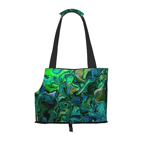 Mqgmz Abalone Perlmutt-Aufdruck Haustier Reisetasche und Tasche Safe Welpen Katze von MQGMZ
