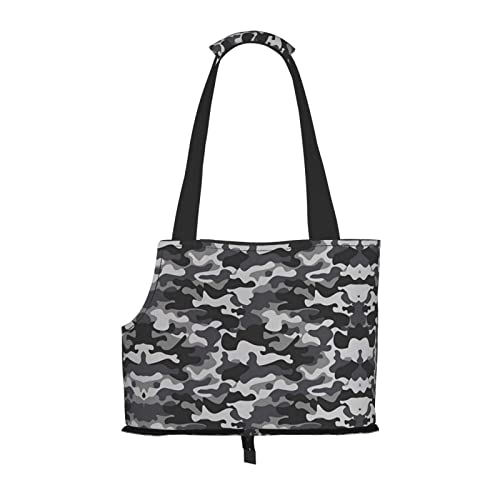 Mqgmz Abstraktes Camouflage-Print-Haustier-Tragetasche, mit Tasche, Sicherheit – tolles Design von MQGMZ