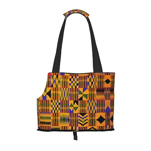 Mqgmz Afrikanischer Webdruck Haustier Reisetasche und Tasche Safe Welpen Katze von MQGMZ