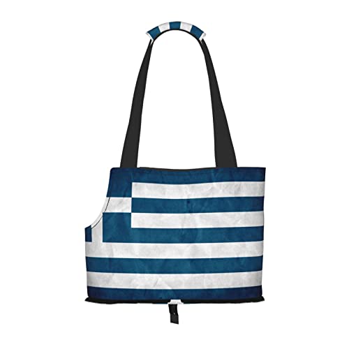 Mqgmz Haustier-Reisetasche mit griechischer Flagge und Taschensafe für Welpen und Katzen Mqgmz Haustier-Reisetasche mit griechischer Flagge und Taschensafe für Welpen und Katzen von MQGMZ