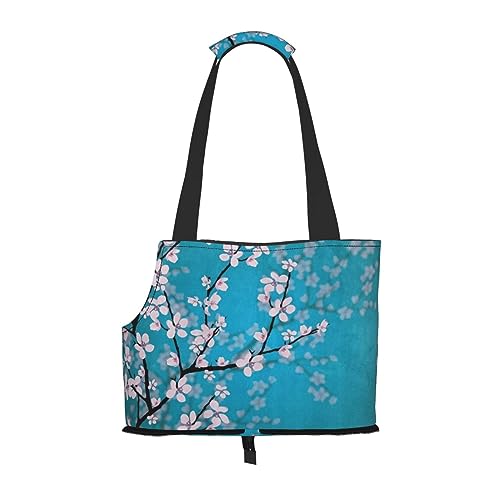 Mqgmz Haustier-Tragetasche mit japanischem Kirschblüten-Aufdruck, mit Tasche, Sicherheit – tolles Design von MQGMZ