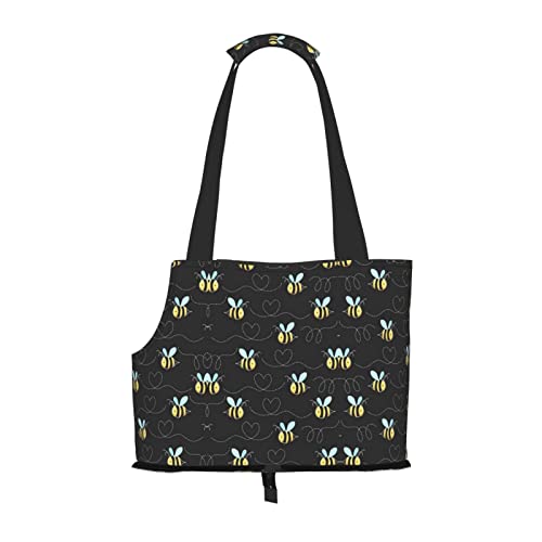 Mqgmz Hummel-Aufdruck-Haustier-Reisetasche und Taschensafe für Welpen und Katzen von MQGMZ