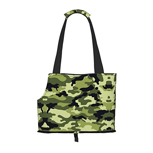 Mqgmz Tragetasche für Haustiere, Camouflage-Muster, Grün von MQGMZ