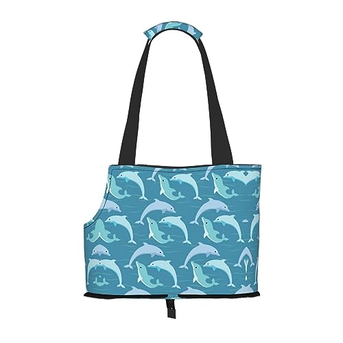 Mqgmz Tragetasche für Haustiere, Delfin-Druck, mit Tasche, Sicherheit – tolles Design von MQGMZ
