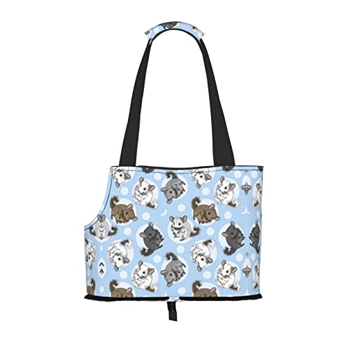 Mqgmz Tragetasche für Haustiere, Motiv: Chinchillas und Mond, Blau Mqgmz Tragetasche für Haustiere, Motiv: Chinchillas und Mond, Blau von MQGMZ