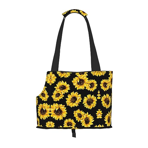 Mqgmz Tragetasche für Haustiere, Sonnenblumen-Druck, mit Tasche, tolles Design von MQGMZ