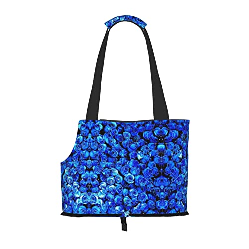 Mqgmz Tragetasche für Haustiere, mit Tasche, Motiv: Blaue Rose, tolles Design von MQGMZ