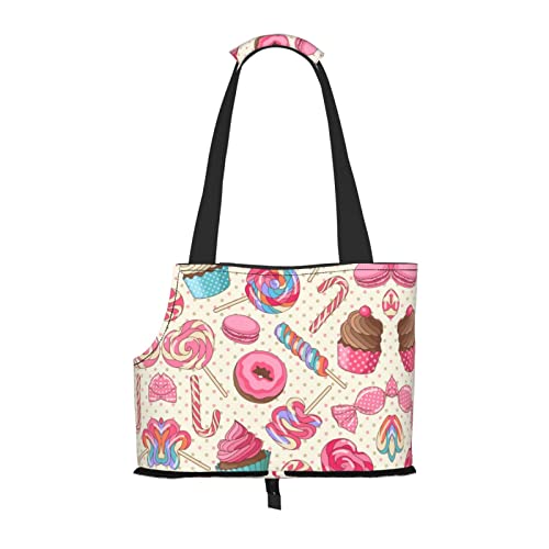 Mqgmz Tragetasche mit süßem Lollipop-Motiv, Cupcake-Aufdruck, mit Tasche, Sicherheit – tolles Design von MQGMZ