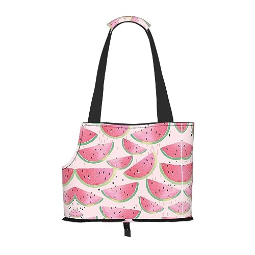 Mqgmz Transporttasche für Haustiere, Motiv: Wassermelone mit frischem Fruchtaufdruck, für Welpen, Katzen von MQGMZ