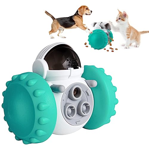 MQLAE Interaktives Hundespielzeug, Unzerstörbar Intelligenzspielzeug für Hunde Futterspielzeug Leckerli Spielzeug für Hunde Katzen, Intelligenzspielzeug für Langeweile Treat and Erhöht IQ (Blau) von MQLAE
