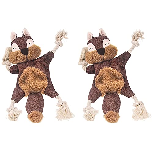 MQODLFP 2X Stuffless Hunde Spielzeug für Welpen, Knittern Quietschende Hunde Kau Spielzeuge Eichhörnchen Plüsch Hunde Spielzeug MQODLFP 2X Stuffless Hunde Spielzeug für Welpen, Knittern Quietschende Hunde Kau Spielzeuge Eichhörnchen Plüsch Hunde Spielzeug von MQODLFP