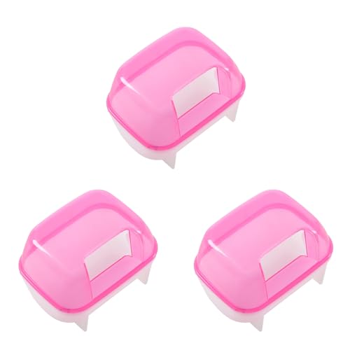MQODLFP 3X Kleiner Hamster Baden Sand Kaefig Badezimmer 10 X 7 X 7 cm - Rosa & MQODLFP 3X Kleiner Hamster Baden Sand Kaefig Badezimmer 10 X 7 X 7 cm - Rosa & von MQODLFP