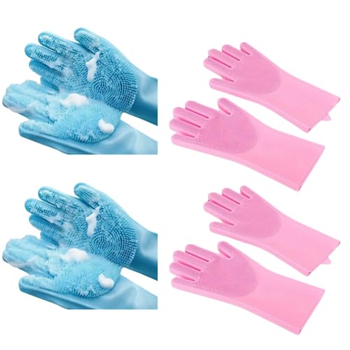 MQODLFP Reinigungshandschuhe Hunde Katzen -Shampoo-Handschuhe Schrubber Geschirrspül-Reinigungshandschuhe MQODLFP Reinigungshandschuhe Hunde Katzen -Shampoo-Handschuhe Schrubber Geschirrspül-Reinigungshandschuhe von MQODLFP