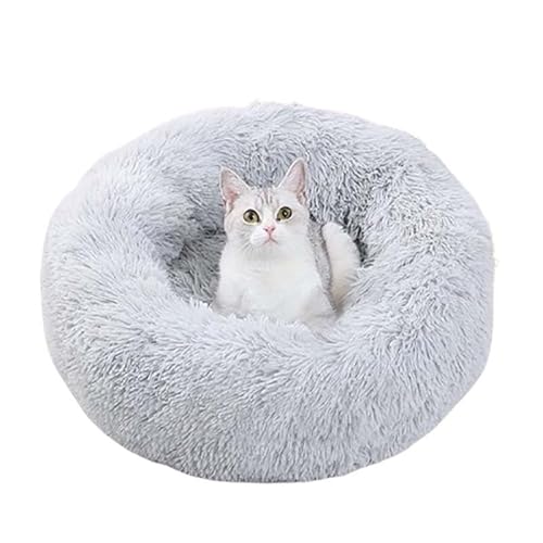 MQXDNFDC 2025 Donut-Hundebett, Haustier-Komfortmatte, Verdickung und Wärme, Donut-Kissen, für Hunde und Katzen, weich, maschinenwaschbar, Plüsch-Hundekissen, Korb B, 70 cm (A,40 cm) von MQXDNFDC