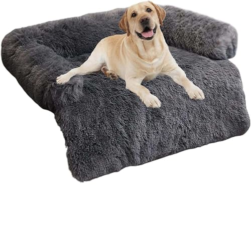 MQXDNFDC Beruhigendes Hundebett, ultraweiche Plüsch-Hundematte, Sofa, Angstlinderung, Haustierkissen, Hunde und Katzen, Möbelbezug, waschbar, mit rutschfester Unterseite, abnehmbarer Bezug mit MQXDNFDC Beruhigendes Hundebett, ultraweiche Plüsch-Hundematte, Sofa, Angstlinderung, Haustierkissen, Hunde und Katzen, Möbelbezug, waschbar, mit rutschfester Unterseite, abnehmbarer Bezug mit von MQXDNFDC