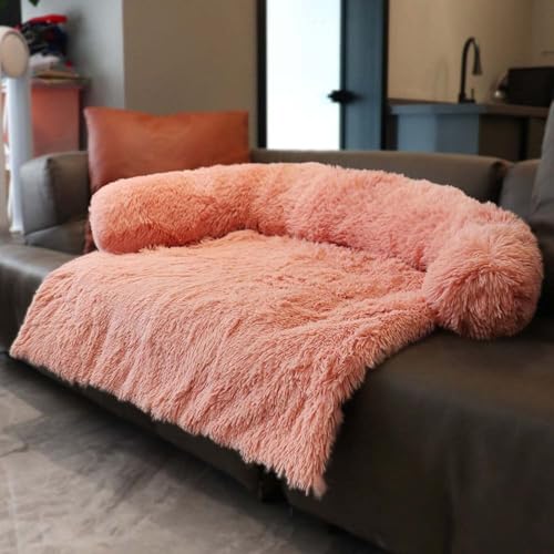 MQXDNFDC Beruhigendes Plüsch-Hundebett, luxuriöse Hundematte, Sofa, Fell-Katzensofa, Haustier-Couch-Möbelschutz mit rutschfester Unterseite, waschbares, weiches, warmes Hundekissen, L-90 x 80 x 13 cm MQXDNFDC Beruhigendes Plüsch-Hundebett, luxuriöse Hundematte, Sofa, Fell-Katzensofa, Haustier-Couch-Möbelschutz mit rutschfester Unterseite, waschbares, weiches, warmes Hundekissen, L-90 x 80 x 13 cm von MQXDNFDC
