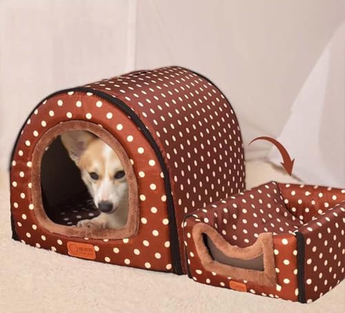 MQXDNFDC Extra große Hundehütte, 2-in-1, luxuriöse Hundehütte, Haustier-Katzenhöhle, tragbares, beruhigendes Bett, Anti-Angst-, orthopädisches Kissen, weiches Zelt für mittelgroße und große Hunde (XL, MQXDNFDC Extra große Hundehütte, 2-in-1, luxuriöse Hundehütte, Haustier-Katzenhöhle, tragbares, beruhigendes Bett, Anti-Angst-, orthopädisches Kissen, weiches Zelt für mittelgroße und große Hunde (XL, von MQXDNFDC