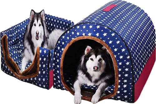 MQXDNFDC Extra großes Haustierhaus, Deluxe-Hundebett, Höhle, kuschelig, Winter, warm, abnehmbares Kissen, Haustiernest, Hundeschlafsack, Katzen/Welpen, Kuschelsack, Hundehütte, Haus (XL, 76 x 55 x 51 MQXDNFDC Extra großes Haustierhaus, Deluxe-Hundebett, Höhle, kuschelig, Winter, warm, abnehmbares Kissen, Haustiernest, Hundeschlafsack, Katzen/Welpen, Kuschelsack, Hundehütte, Haus (XL, 76 x 55 x 51 von MQXDNFDC