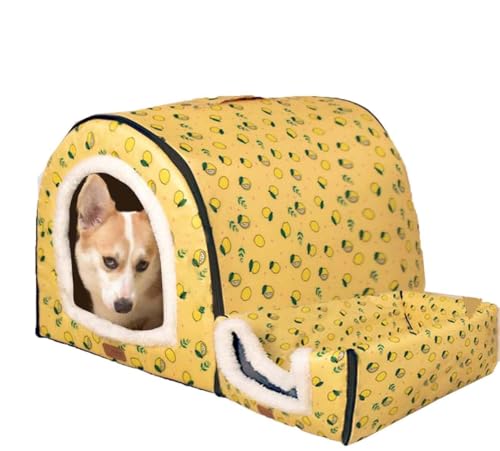 MQXDNFDC Extra großes Haustierhaus, Deluxe-Hundebett, Höhle, kuschelig, Winter, warm, abnehmbares Kissen, Haustiernest, Hundeschlafsack, Katzen/Welpen, Kuschelsack, Hundehütte, Haus (XL, 76 x 55 x 51 MQXDNFDC Extra großes Haustierhaus, Deluxe-Hundebett, Höhle, kuschelig, Winter, warm, abnehmbares Kissen, Haustiernest, Hundeschlafsack, Katzen/Welpen, Kuschelsack, Hundehütte, Haus (XL, 76 x 55 x 51 von MQXDNFDC