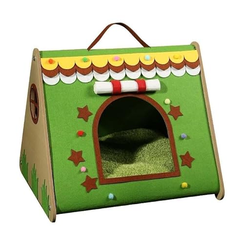 MQXDNFDC Handtasche Katzenhaus Holz Multifunktions Haustier Komfortmatte Dick Warm, Kleines Haustier Tiere Bett Katzenvilla Katzenbett Kratzfestes und Verschleißfestes Haustierbett MQXDNFDC Handtasche Katzenhaus Holz Multifunktions Haustier Komfortmatte Dick Warm, Kleines Haustier Tiere Bett Katzenvilla Katzenbett Kratzfestes und Verschleißfestes Haustierbett von MQXDNFDC