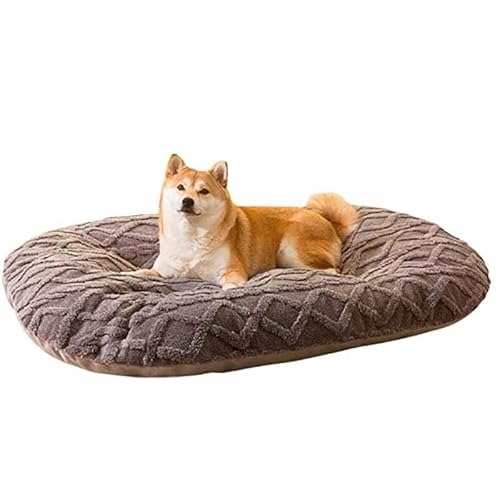 MQXDNFDC Haustier-Komfortmatte, doppelseitig, nutzbar, gepolstert, verdickt, warm, abnehmbar, waschbar, für kleine bis mittelgroße Hunde, Grau, Größe L (Grau, XL) von MQXDNFDC