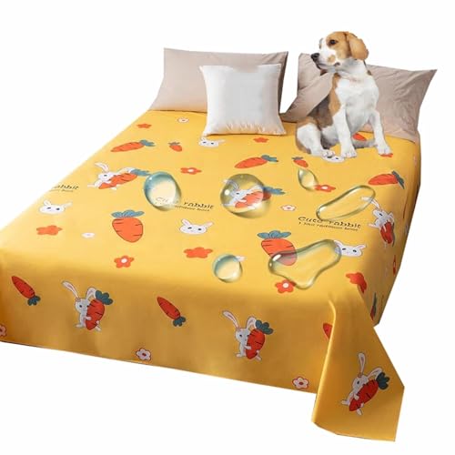 MQXDNFDC Hundebett-Abdeckung, Haustierdecke, Bett-Sofa-Schutz, wasserdicht, Möbelschutz für kleine, mittelgroße und große Hunde, Katzen, Haustiere, leicht zu reinigen, 160 x 230 cm, Blau (Gelb, 160 x MQXDNFDC Hundebett-Abdeckung, Haustierdecke, Bett-Sofa-Schutz, wasserdicht, Möbelschutz für kleine, mittelgroße und große Hunde, Katzen, Haustiere, leicht zu reinigen, 160 x 230 cm, Blau (Gelb, 160 x von MQXDNFDC