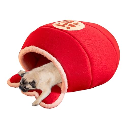 MQXDNFDC Katzenschlafsack, chinesisches Neujahr, Plüsch-Katzennest, Kuschelsack, wärmendes Katzen-Burrow-Bett, flauschiges Plüsch-Haustierbett unter mit rutschfester Unterseite für Indoor-Katzen, MQXDNFDC Katzenschlafsack, chinesisches Neujahr, Plüsch-Katzennest, Kuschelsack, wärmendes Katzen-Burrow-Bett, flauschiges Plüsch-Haustierbett unter mit rutschfester Unterseite für Indoor-Katzen, von MQXDNFDC