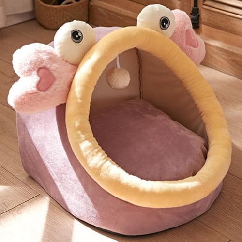 MQXDNFDC Tragbare Hunde- und Katzenhütte, weich, warm, Hundehöhle mit abnehmbarem Kissen, rutschfestes, waschbares Hunde- und Katzenkissen, Bett, Sofa, Haustiernest, Schlafmatte (Rosa, 38 x 36 x 30 MQXDNFDC Tragbare Hunde- und Katzenhütte, weich, warm, Hundehöhle mit abnehmbarem Kissen, rutschfestes, waschbares Hunde- und Katzenkissen, Bett, Sofa, Haustiernest, Schlafmatte (Rosa, 38 x 36 x 30 von MQXDNFDC