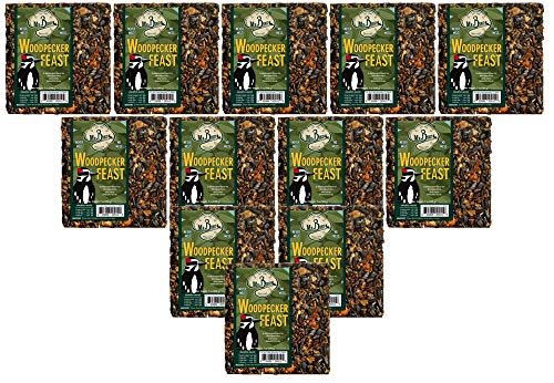 Mr. Bird Woodpecker Feast Kleine Wildvogel-Samenkuchen, 237 ml, 12 Stück von MR.BIRD