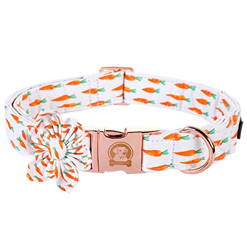 MR. CHUBBYFACE Oster-Hundehalsband, niedliches Karotten-Hundehalsband, Fliege, Blume, Hundehalsband für Mädchen, Jungen, Hundehalsband für kleine, mittelgroße und große Hunde MR. CHUBBYFACE Oster-Hundehalsband, niedliches Karotten-Hundehalsband, Fliege, Blume, Hundehalsband für Mädchen, Jungen, Hundehalsband für kleine, mittelgroße und große Hunde von MR.CHUBBYFACE