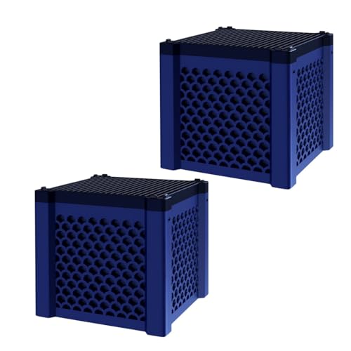 Aktivkohle Aquarium, Clever-Cube Aktivkohle Pferde,Eco Aquarium Wasserreiniger Würfel,Aktivkohlefilter Pferdetränke,Eco-Aquarium Wassertrog Purifier Cube,Für Teiche,Aquarium,Vorratstank (2pc) von MRGIINR