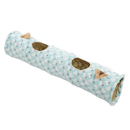 Cat Plush Tunnel Spielzeug Zusammenklappbarer Katzentunnel mit Ball Großer Raumdesign für Katzen Welpen Kätzchen Kaninchen Weiche Flanellmaterial 120 cm Länge 26 cm Durchmesser von MRSTORY