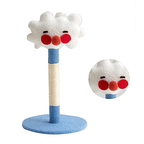 Katzenkratzer nach Sisal Wearsicher Niedlicher Kratzer Postbaum für Haustier Indoor Plush Sisal Holz Extra Große Basis (Typ 1) von MRSTORY