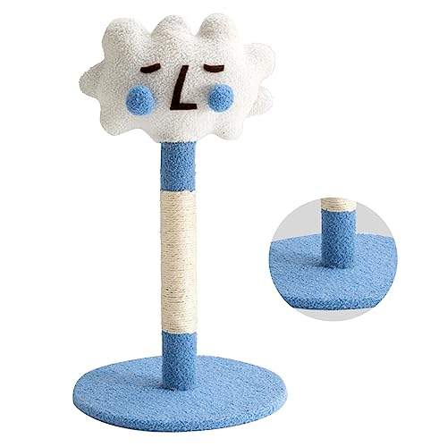 Katzenkratzer nach Sisal Wearsicher Niedlicher Kratzer Postbaum für Haustier Indoor Plush Sisal Holz Extra Große Basis (Typ 3) von MRSTORY