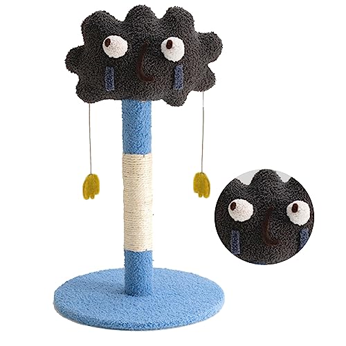 Katzenkratzer nach Sisal Wearsicher Niedlicher Kratzer Postbaum für Haustier Indoor Plush Sisal Holz Extra Große Basis (Typ 4) von MRSTORY