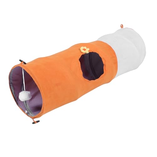 MRSTORY Cat Tunnel Play Toy Interaktive Dauerliebhabende Oxford -Stoff Stahl Draht Kätzchen Tunnelrohr für Innenkatzen und Welpen Faltbar (#1) von MRSTORY