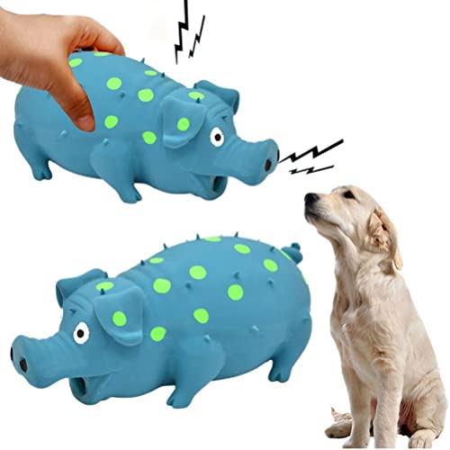 MRSTORY Gummischwein Quietschende Interaktive Hundespielzeug für Kleine Mittelgroße Große Hunde Kauen Spielzeug (A) von MRSTORY