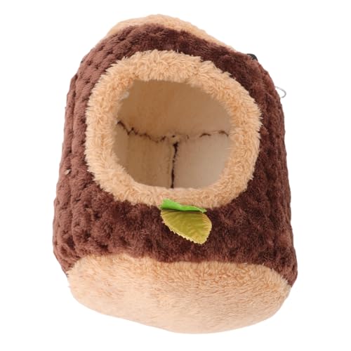 MRSTORY Hängende Versteck Hamster Käfig Weiche Plüsch Hängematte Haus Einstellbares Hängseil oder Saugnäpftassenstruktur für Kleine Tiere Wie Hamster Eichhörnchen Zuckergläubiger von MRSTORY