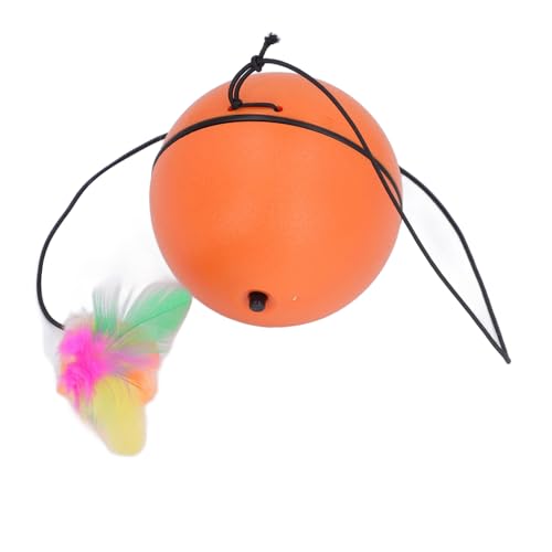 MRSTORY Intelligente Automatische Interaktive Kugelspielzeug für Katzenmaterial Security Plastik Kleiner Größe für Innen- und Außenseite (Orange) von MRSTORY